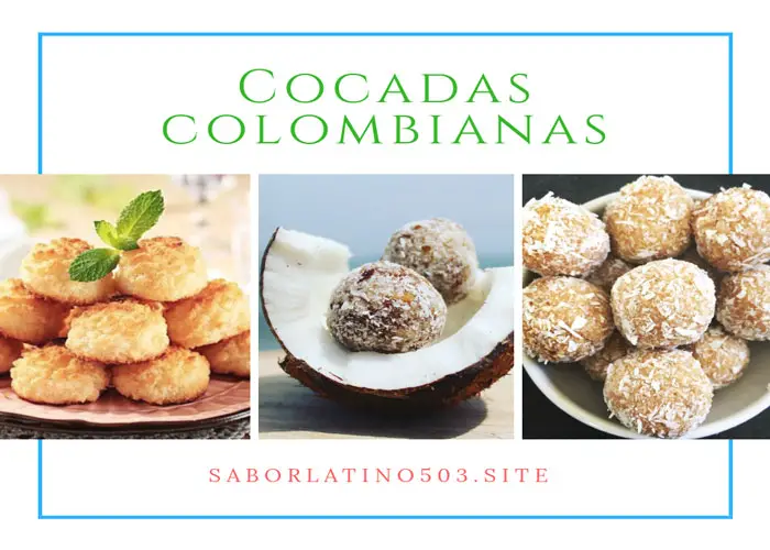 cocadas de coco colombianas