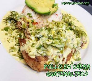 receta pollo en crema guatemalteco