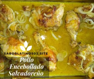 receta pollo encebollado salvadoreño
