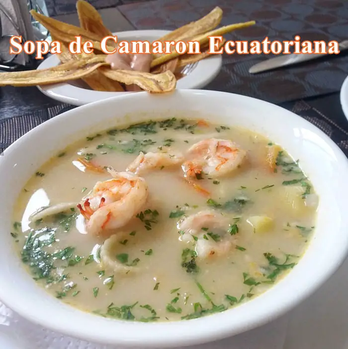 receta sopa de camarón ecuatoriana